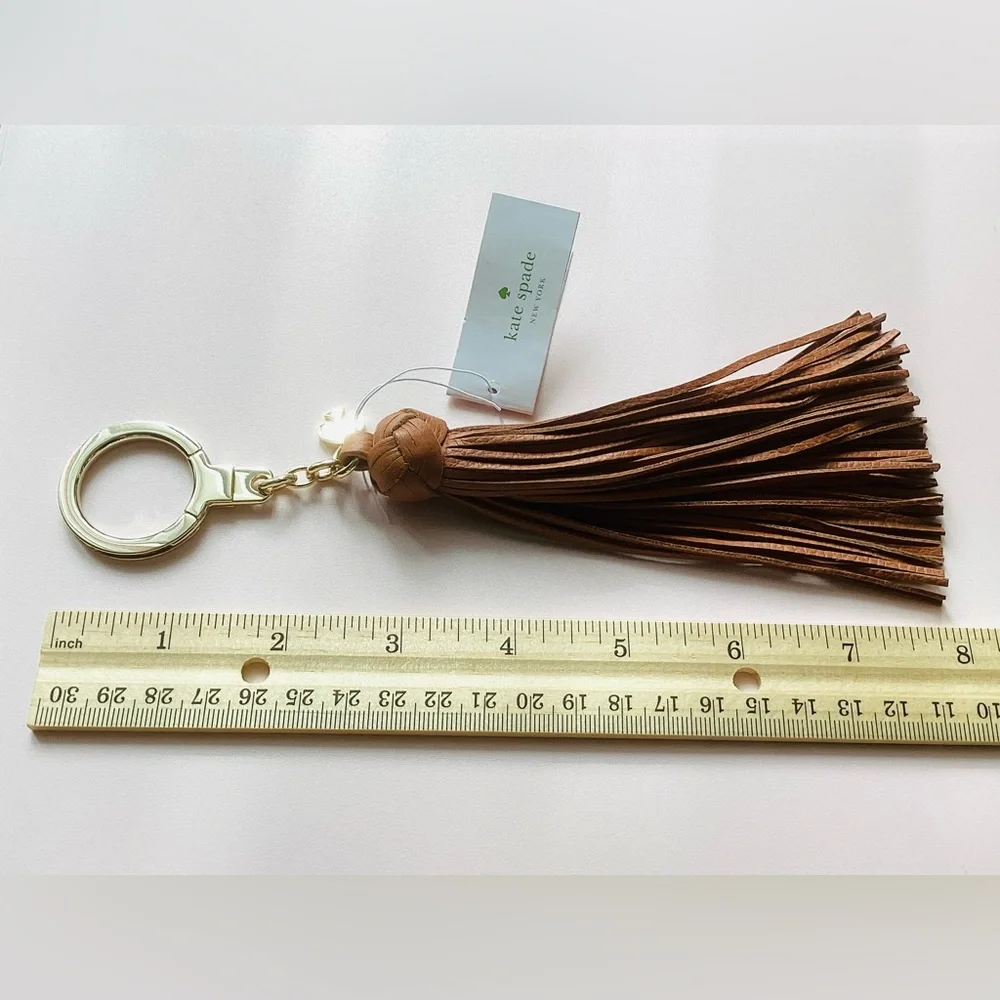 Kate Spade Brown Key & Card Holder Tassel - Picture 6 of 6